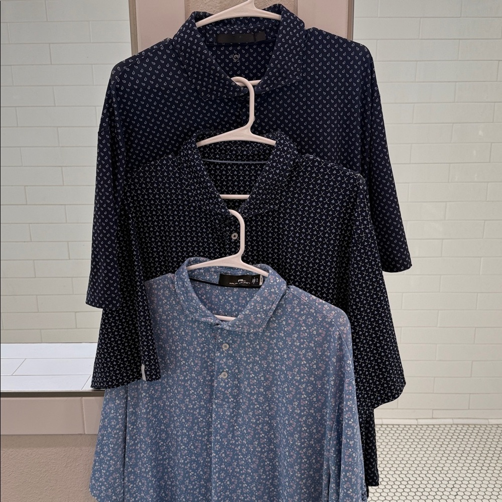 Ralph Lauren RLX Polo Shirt lot of 3 size XL